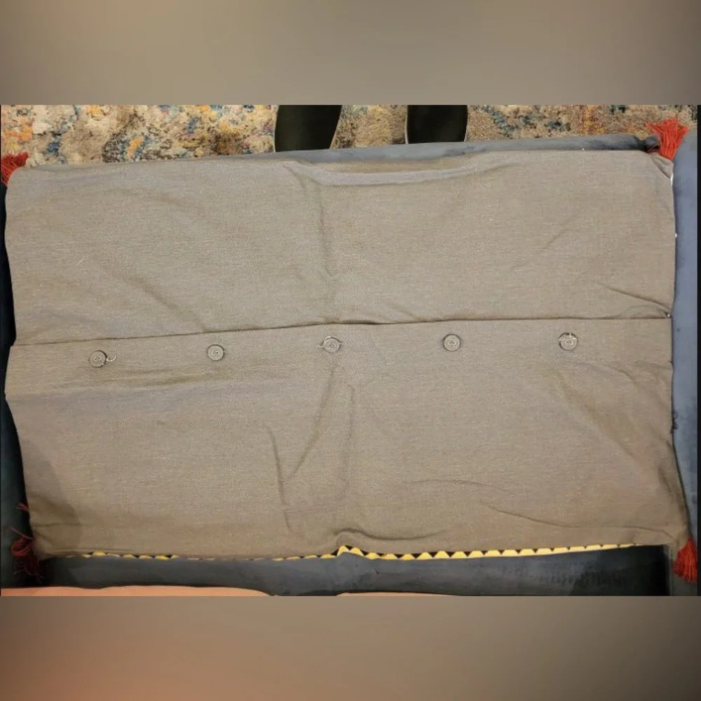 Ikea Rodarv embroidered lumbar pillow cover!